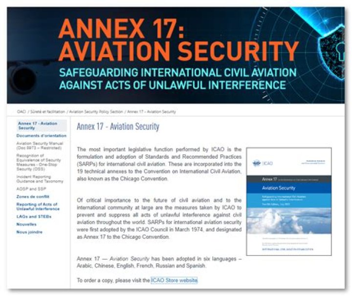 What is the ICAO Annex 17?