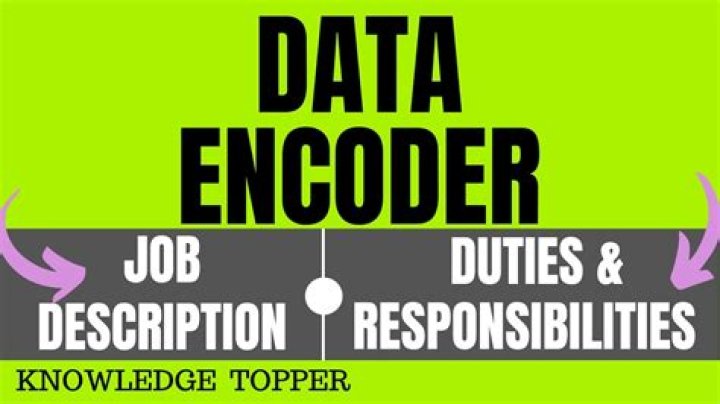 What is the job of encoder?