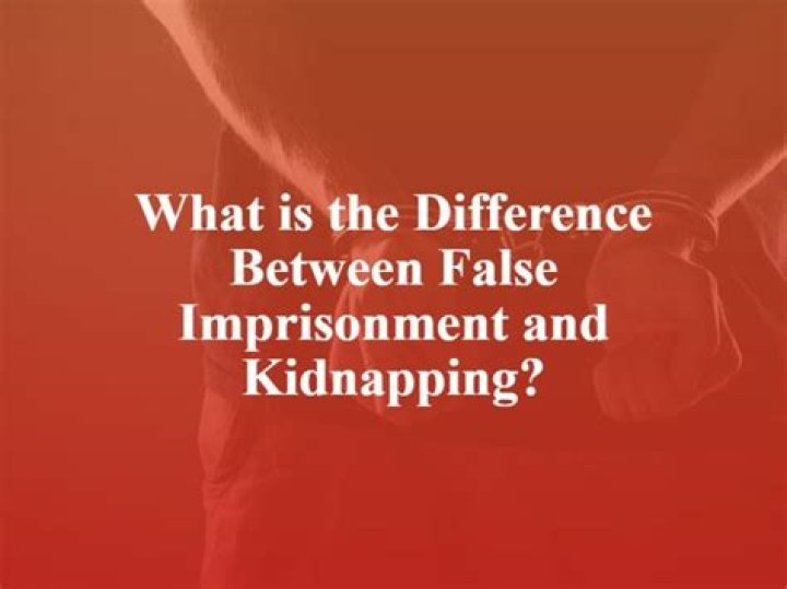 What is the main difference between kidnapping and false imprisonment?