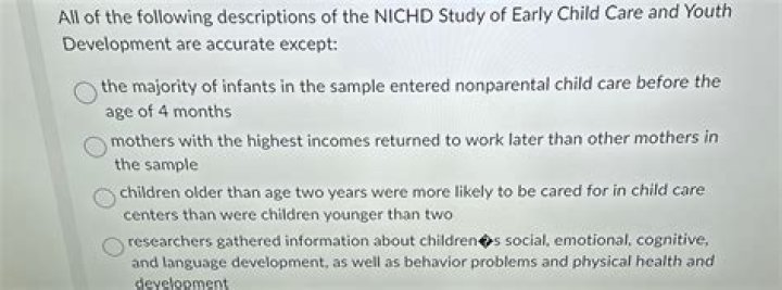 What is the main message from the nicHD Study of child care?