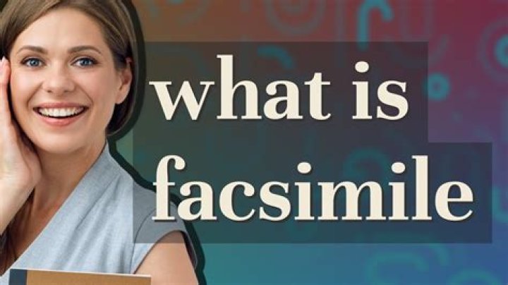 What is the meaning for facsimile?
