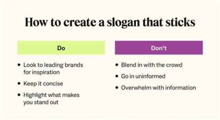 What is the meaning of catchy slogan?