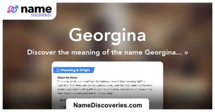 What is the meaning of Georgina name?