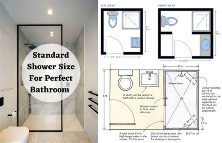 What is the minimum size for a shower room?