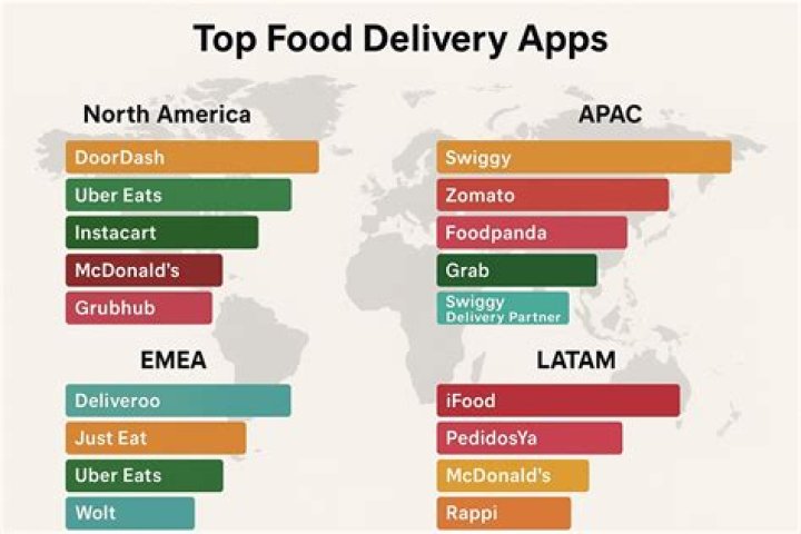 What is the most popular food delivery app in Orange County?