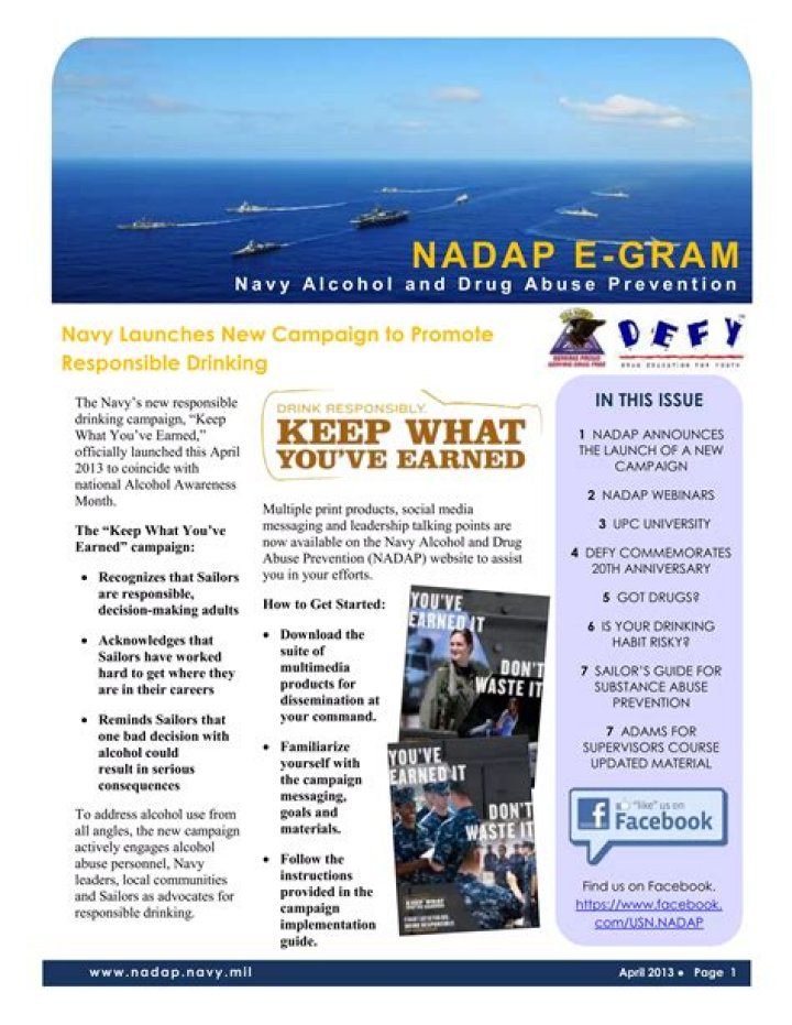 What is the Nadap instruction Navy?