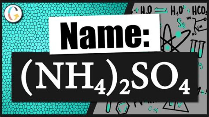 What is the name of NH4 2SO4?