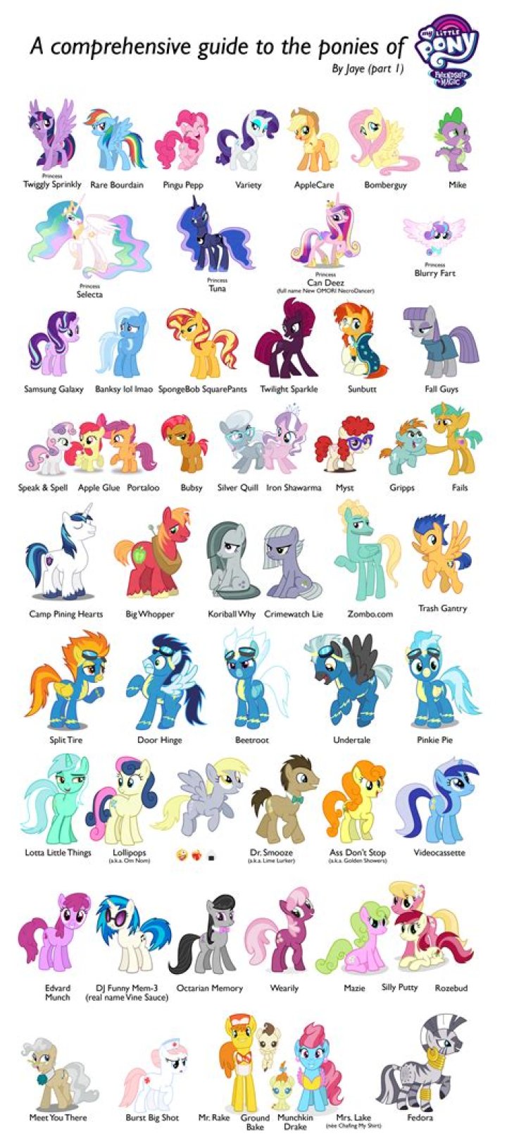 What is the name of the My Little pony with a harp?