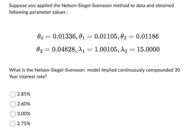 What is the Nelson Siegel Svensson model?