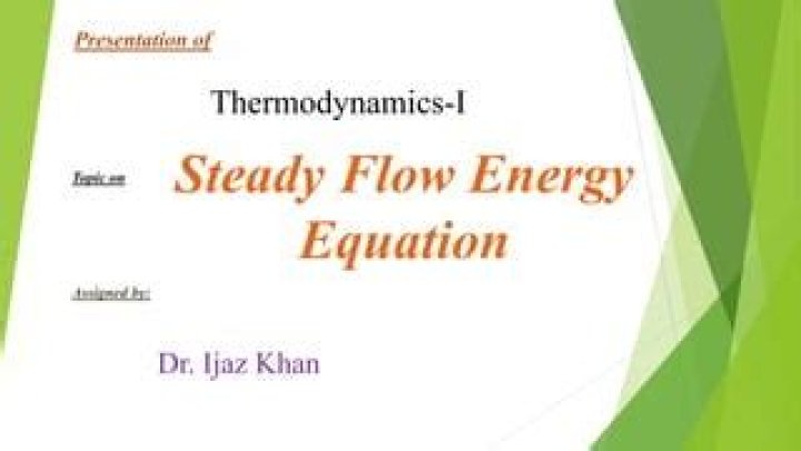 What is the non flow energy equation?