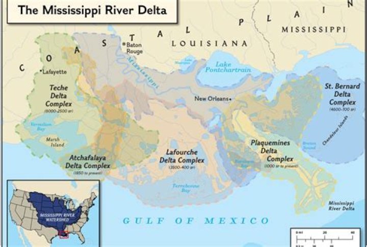 What is the oldest Mississippi River Delta?