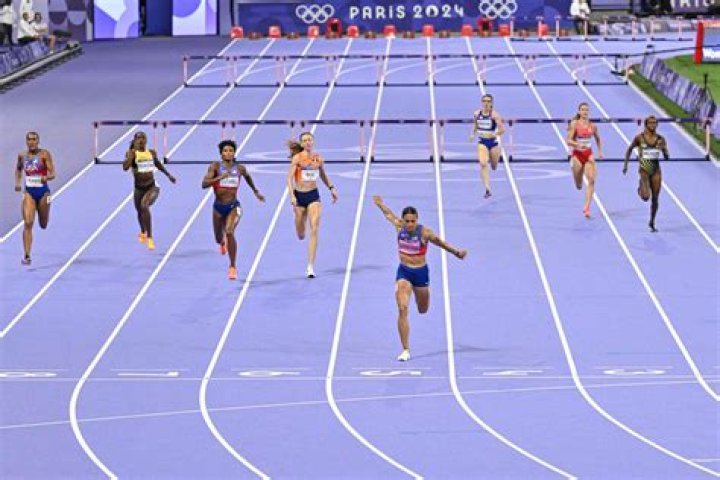 What is the Olympic record for running long jump?