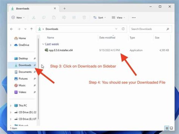 What is the path of downloads in Windows?