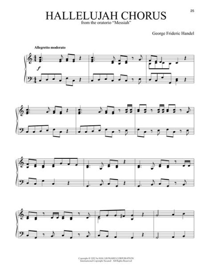 What is the period of GF Handel Hallelujah chorus?