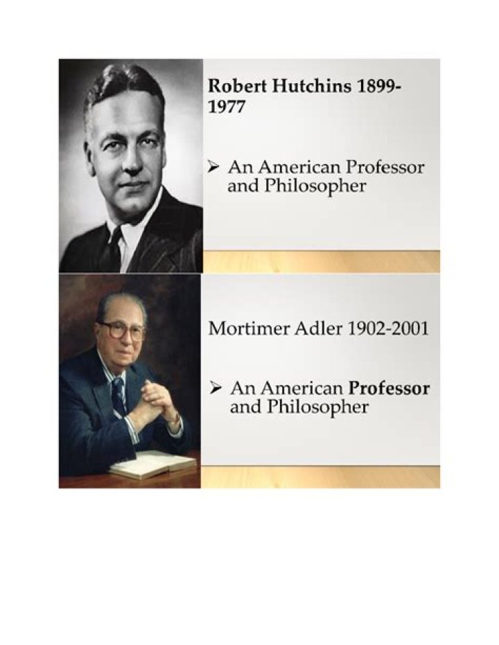 What is the philosophy of Robert Hutchins?