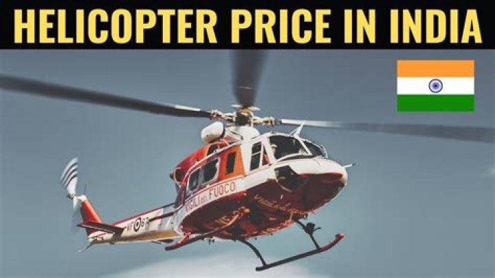What is the price of helicopter in India?