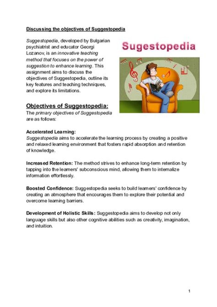 What is the purpose of Suggestopedia?