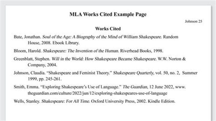 What is the purpose of the works cited page and the references page?