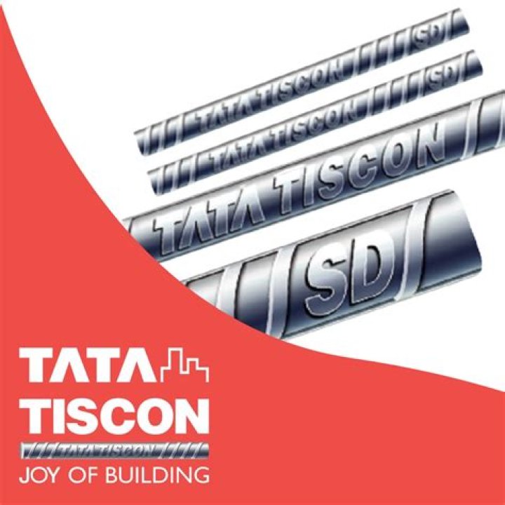 What is the rate of Tata Tiscon steel?