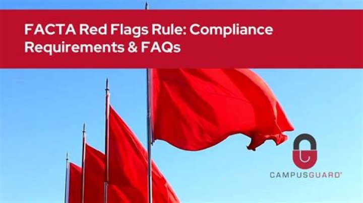 What is the red flag rule under Facta?