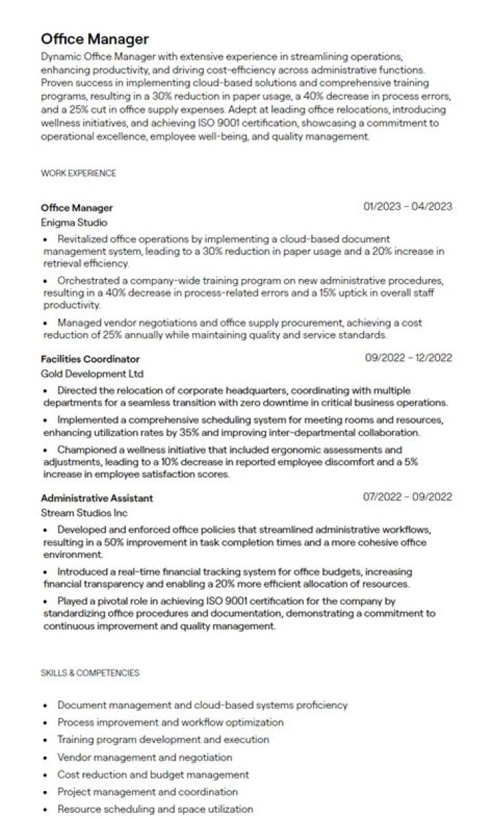 What is the role of an office manager UK?