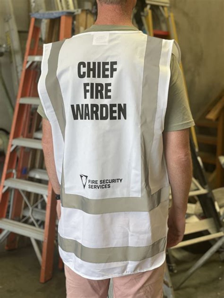 What is the role of the chief fire warden?
