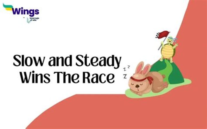 What is the saying about slow and steady?