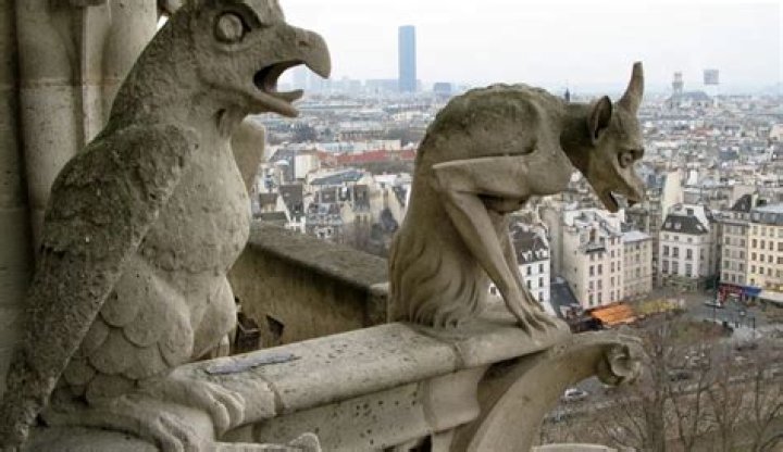 What is the significance of gargoyles on Notre Dame?