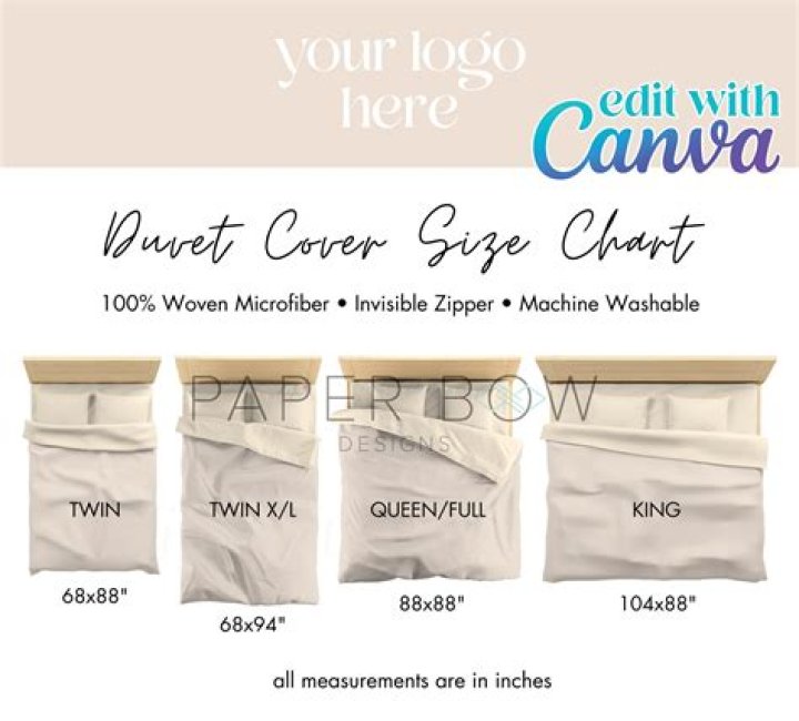 What is the size of a double duvet?