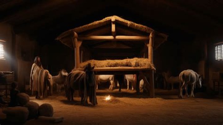 What is the stable called in a nativity scene?