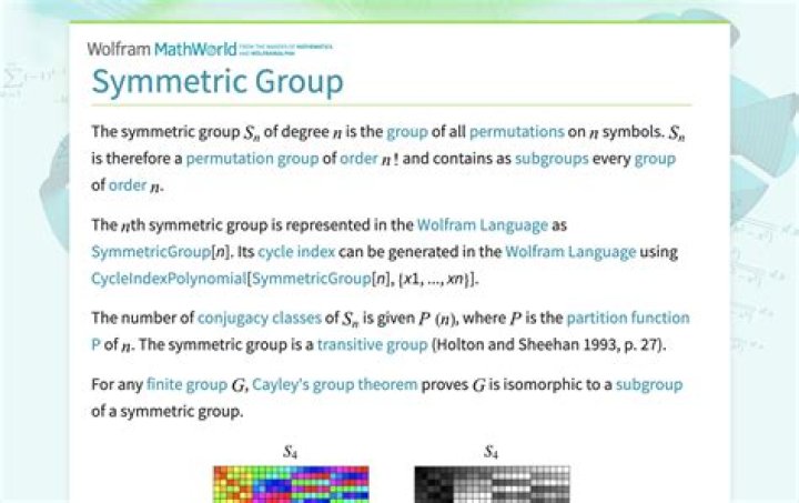 What is the symmetric group S5?