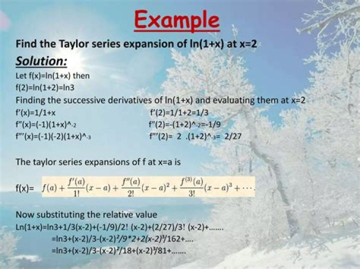 What is the Taylor expansion of ln x?