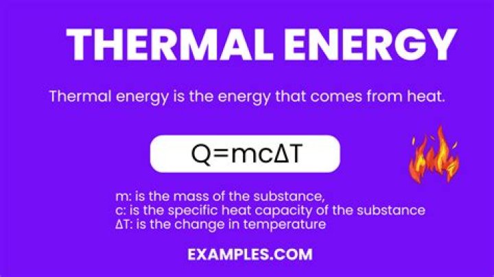 What is thermal energy equation?