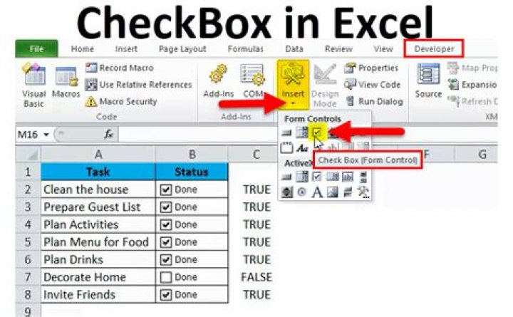 What is tick the box example?