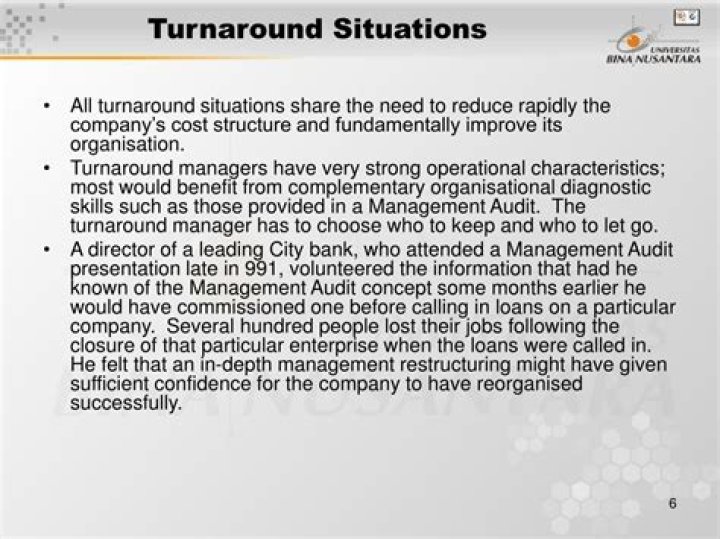 What is turnaround effect?