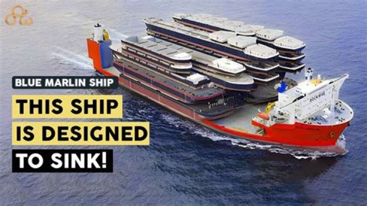 What is unusual about the Blue Marlin cargo ship?