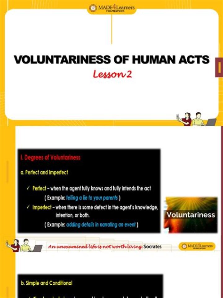 What is voluntariness human act?