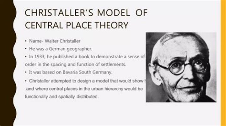 What is Walter christaller central place theory?