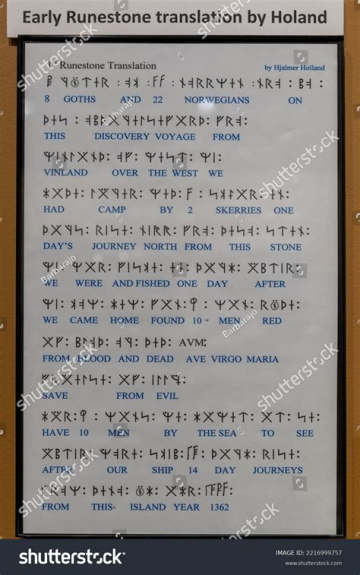 What is written on the Kensington Runestone?