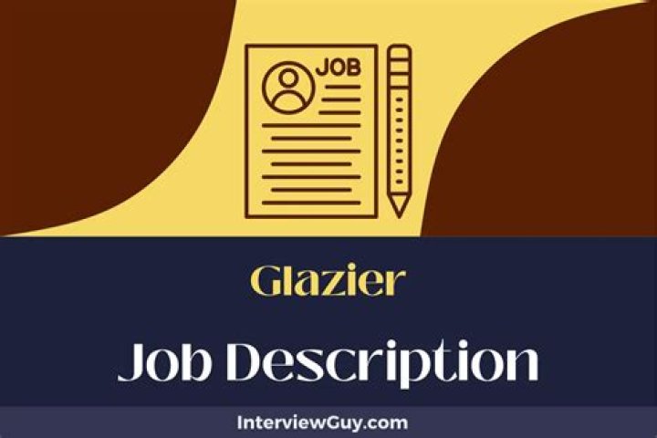 What job does a glazier do?