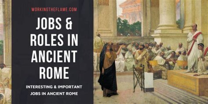 What jobs did the poor have in ancient Rome?