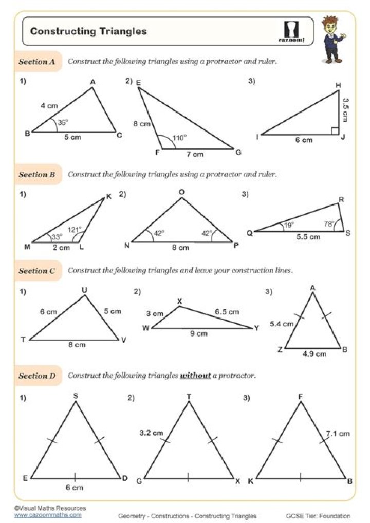 What jobs use triangles?