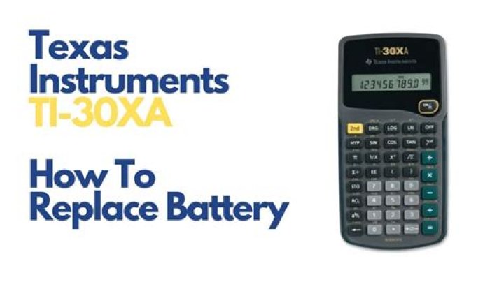 What kind of batteries does a TI 30Xa use?