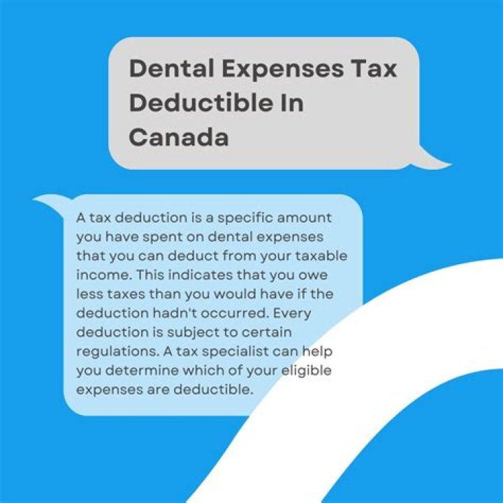 What kind of dental expenses are tax deductible?