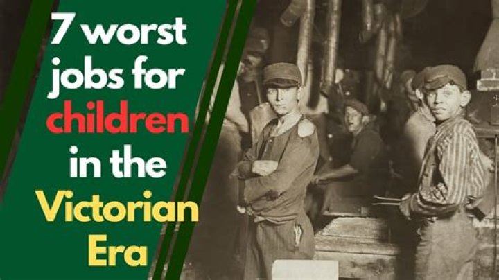 What kind of jobs did the Victorian children do?