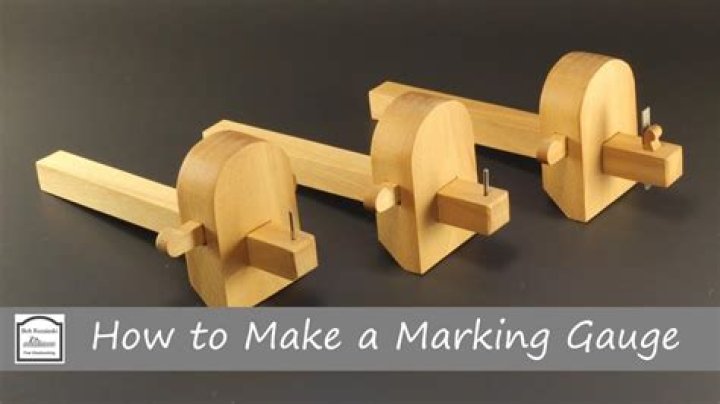 What materials are used to make a marking gauge?