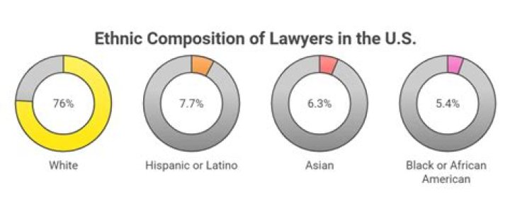 What percent of lawyers are Hispanic?