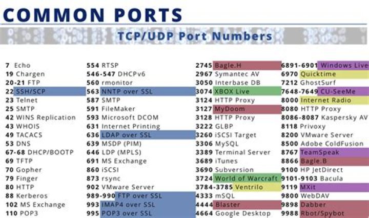 What port number is 8001?