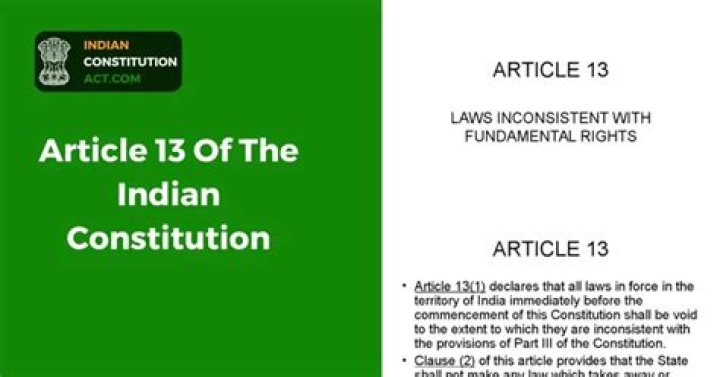 What rights does Article 13 is all about?