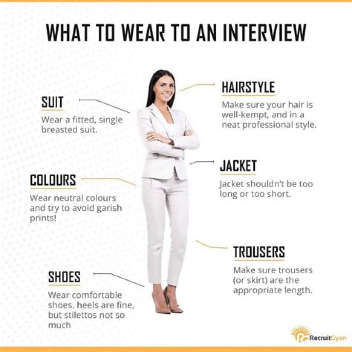 What should a receptionist wear to an interview?